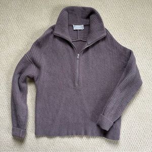 Everlane Felted Merino Half-Zip Sweater